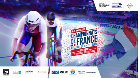 Rendez-vous à Loudéac pour les Championnats de France Piste Elite du 3 au 5 janvier 2025 !